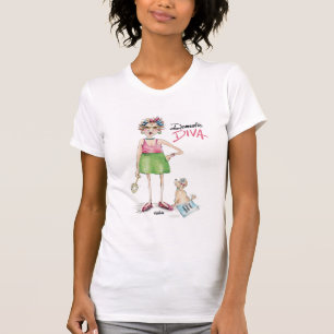 Camiseta La diva doméstica debe hacer tareas domésticas
