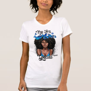 Camiseta La diva negra radiante adopta un empoderamiento au