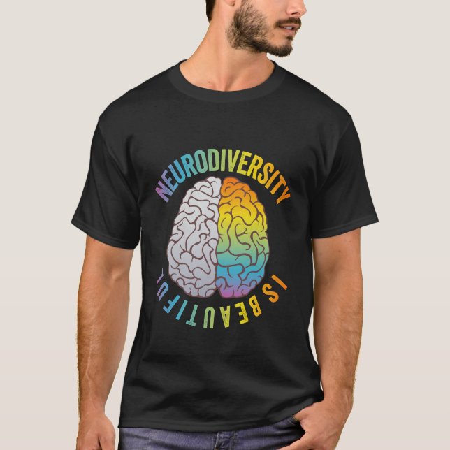 Camiseta La diversidad neuro es hermosa ley de salud mental (Anverso)