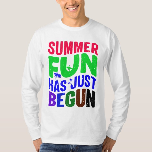 Camiseta La diversión de verano acaba de empezar (Anverso)