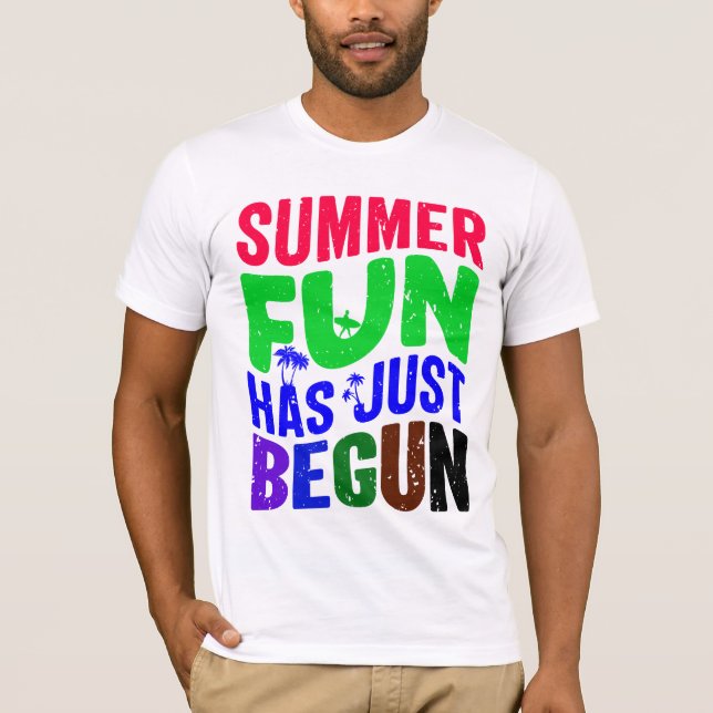 Camiseta La diversión de verano acaba de empezar (Anverso)