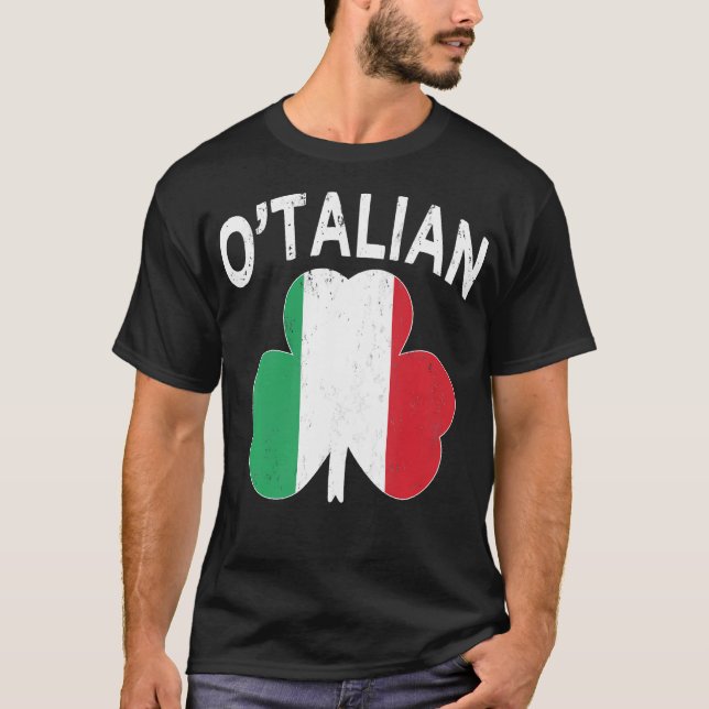 Camiseta La Diversión Italiana De O'Talian En El Día De San (Anverso)