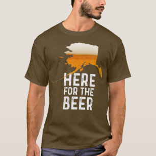Camiseta La Divertida Alaska Aquí Para La Cerveza De Cervez