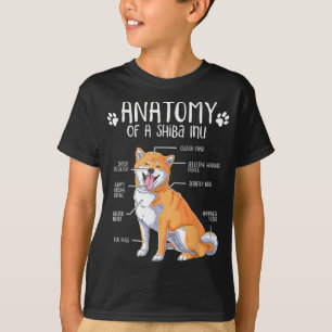 Camiseta La divertida anatomía de Shiba Inu Perro Lover