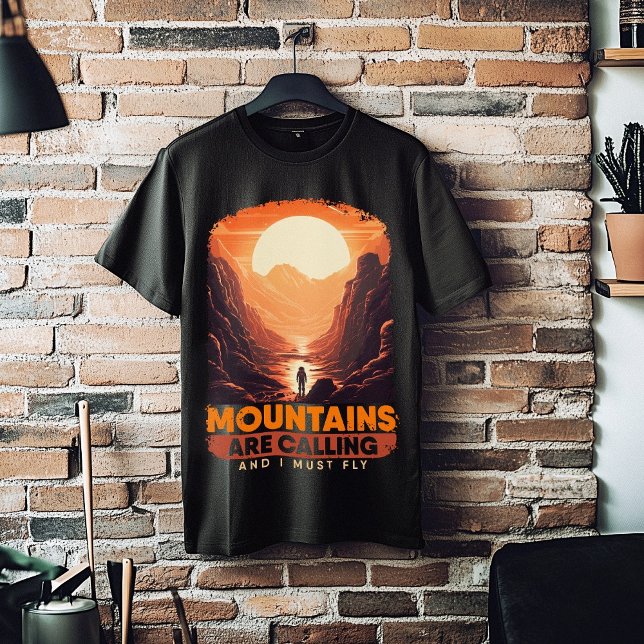 Camiseta La divertida astronomía de montaña en las montañas (Funny Mountain Astronomy Lover Mars Mountains T-Shirt)