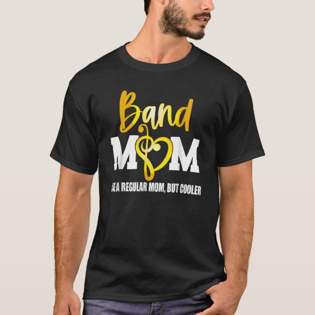 Camiseta La divertida banda musical Orgullosa como una mamá (Anverso)