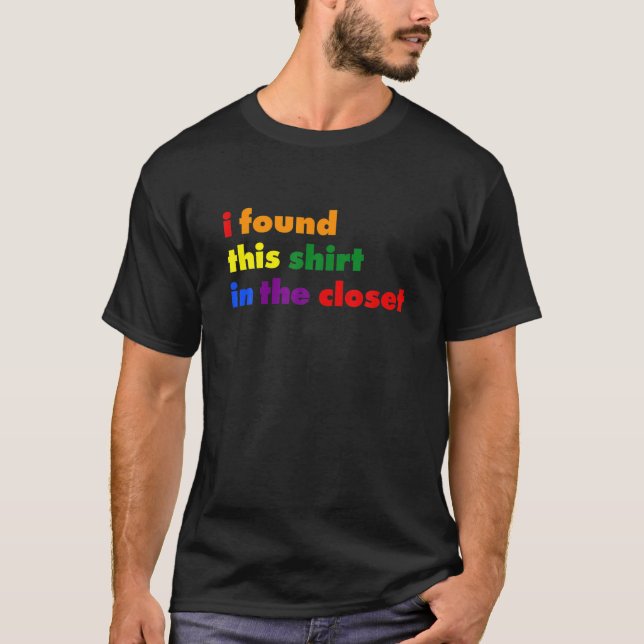 Camiseta La divertida bandera arcoiris del Orgullo Gay LGBT (Anverso)