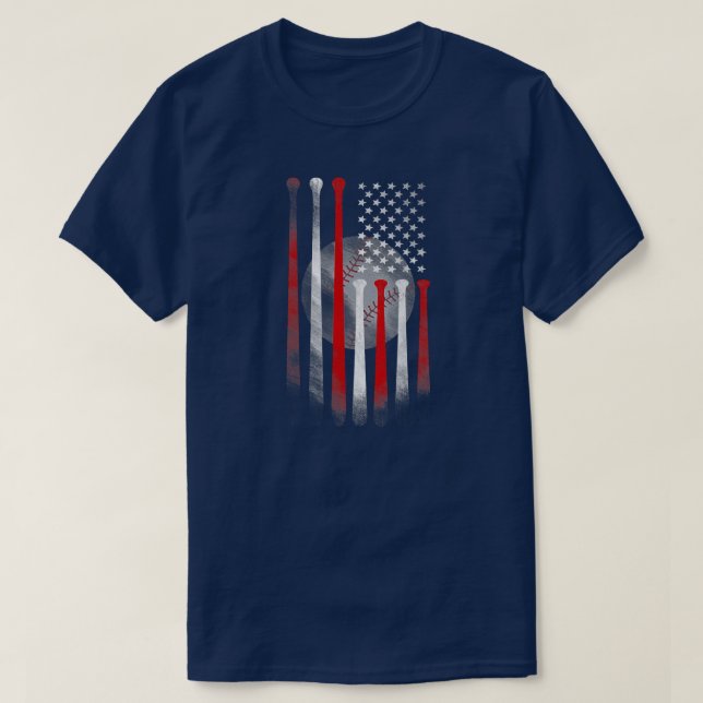 Camiseta La divertida bandera estadounidense de bandera ven (Diseño del anverso)