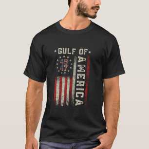 Camiseta La divertida bandera estadounidense del Golfo de E