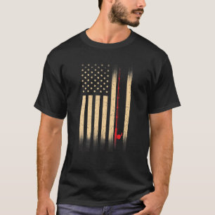 Camiseta La divertida bandera norteamericana vintage de la 