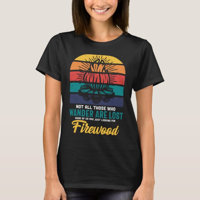 Camiseta La divertida campana de camping que dice ser vinta (Anverso)