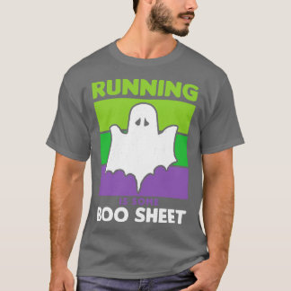 Camiseta La divertida carrera de Halloween es retro fantasm