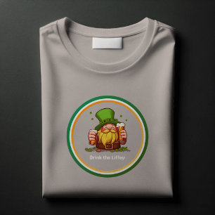 Camiseta La divertida cerveza de Leprechaun irlandesa y Sha
