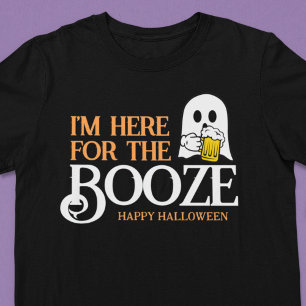 Camiseta La divertida cerveza fantasma de Halloween está aq