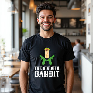 Camiseta La divertida comida mexicana del burrito bandido