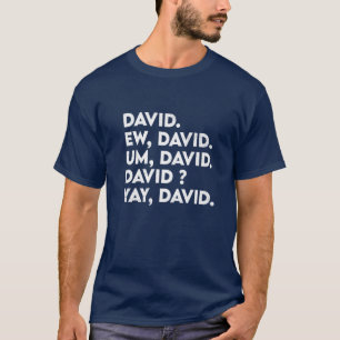 Camiseta La divertida cultura pop de David angustió a Sarca