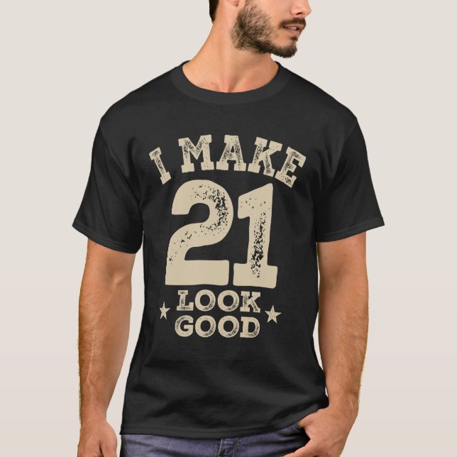 Camiseta La divertida edad de 21 años (Anverso)