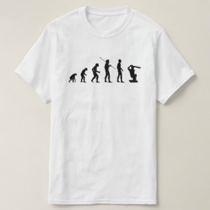 Camiseta La divertida evolución de la batería de cricket de