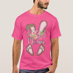 Camiseta La divertida familia de conejitos de mama leopardo