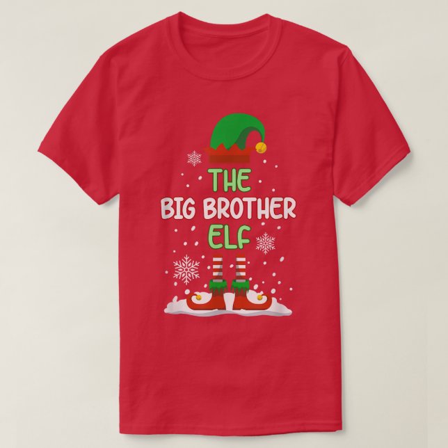 Camiseta La divertida familia del Gran Hermano Elf coincide (Diseño del anverso)
