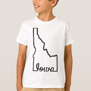 Camiseta La divertida geografía de Idaho Iowa mezcla el Chi
