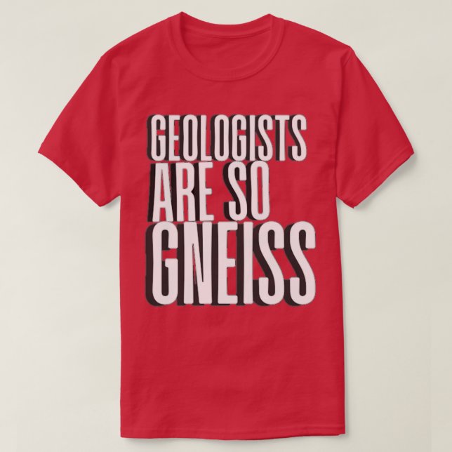 Camiseta La divertida geología cita a un divertido geólogo (Diseño del anverso)
