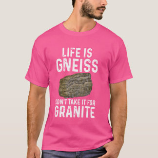 Camiseta La divertida geología no se la toma para el collar