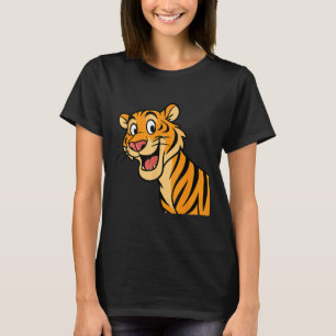Camiseta La divertida jungla de animales salvajes del tigre