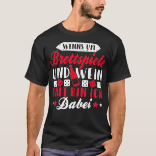 Camiseta La divertida Junta de Amantes del Vino Blanco Rojo
