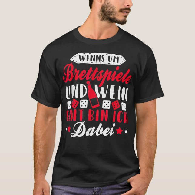 Camiseta La divertida Junta de Amantes del Vino Blanco Rojo (Anverso)