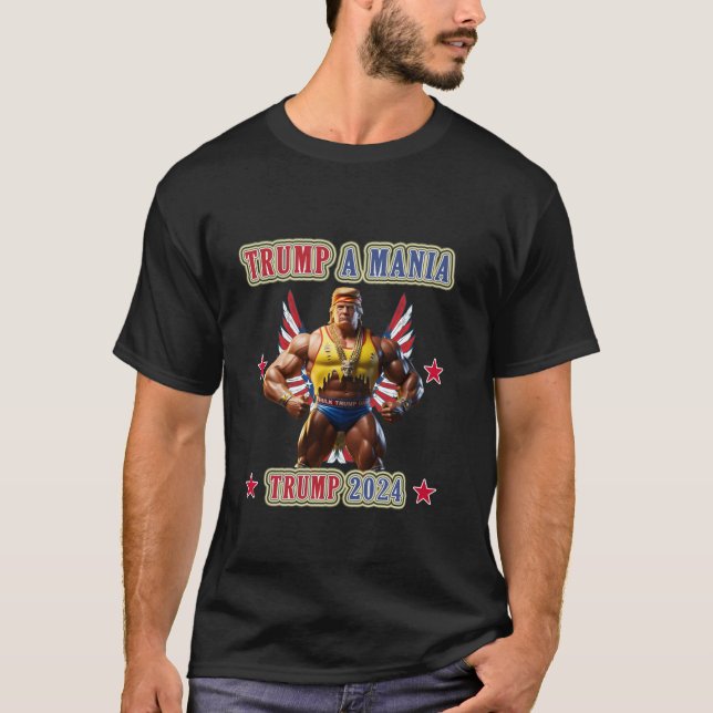 Camiseta La divertida lucha de Trump contra la contienda re (Anverso)