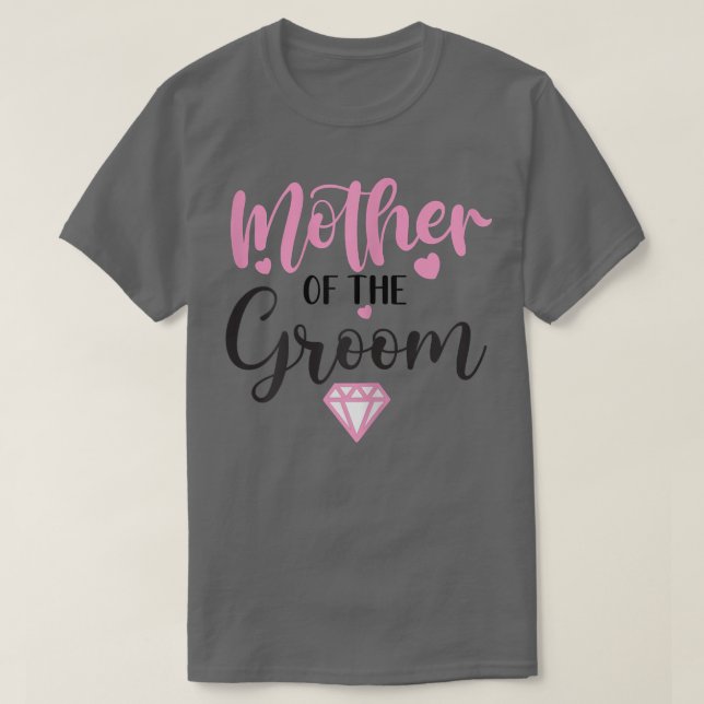 Camiseta La divertida madre de la celebración del novio (Diseño del anverso)