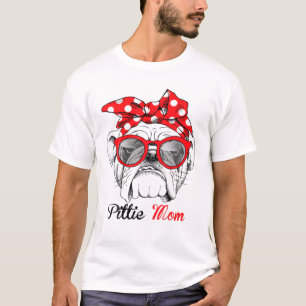 Camiseta La Divertida Madre Pittie Amor Al Perro Pitbull Po