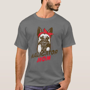 Camiseta La divertida maliní belga malinois, la policía d