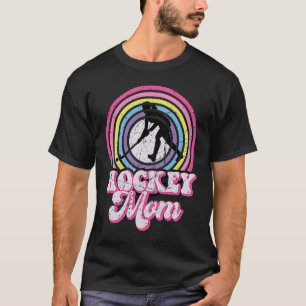 Camiseta La divertida mamá de hockey Frisbee Lover Retro Vi