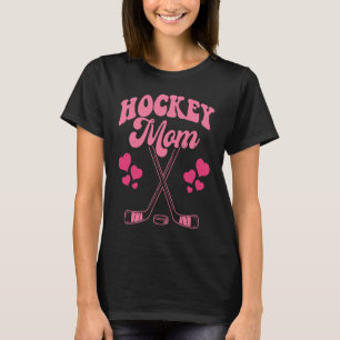 Camiseta La divertida mamá de hockey Frisbee Lover Retro Vi