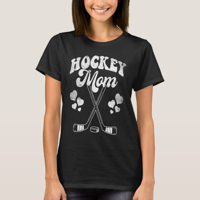 Camiseta La divertida mamá de hockey Frisbee Lover Retro Vi (Anverso)