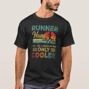 Camiseta La divertida maratón de corredora Nana que corre c