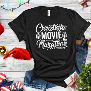 Camiseta La divertida maratón de películas de Navidades en