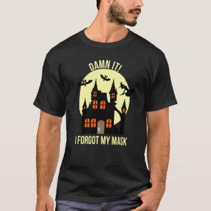 Camiseta La divertida mascara de brujas de Halloween obsesi