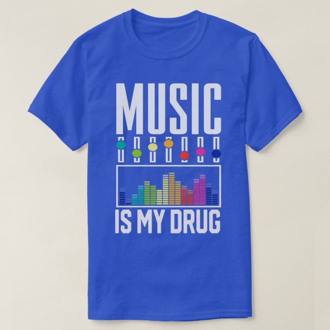 Camiseta La divertida música Equalizer es mi diseño de radi (Diseño del anverso)