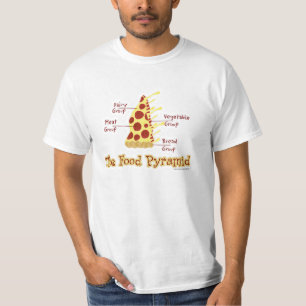 Camiseta La divertida pirámide de alimentos Pizza