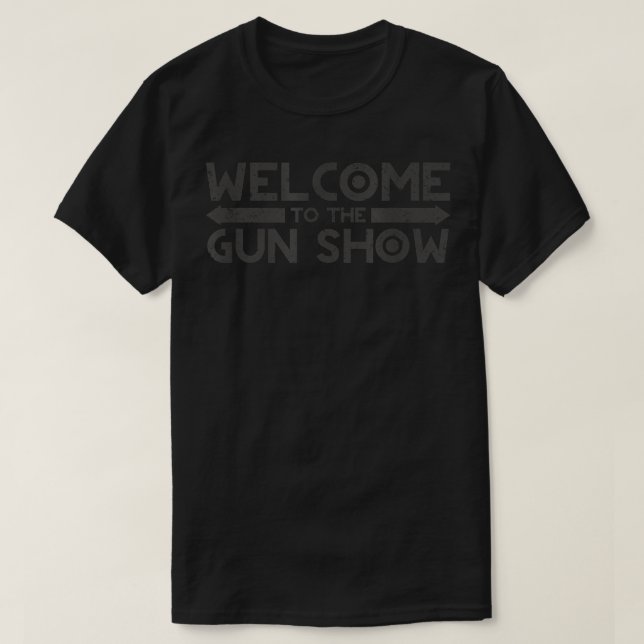 Camiseta La divertida pistola masculina - Bienvenidos al sh (Diseño del anverso)