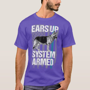 Camiseta La divertida policía K9 Tshirt Delgado de la línea