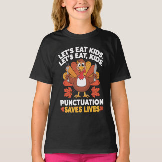 Camiseta La divertida profesora de Acción de Gracias Turquí