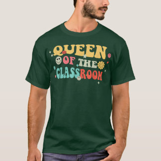 Camiseta La Divertida Reina Retro Del Profesor De La Escuel