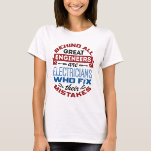 Camiseta La divertida reparación de electricidad confunde e