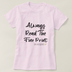 Camiseta La Divertida Revelación De Embarazo Siempre Lee La