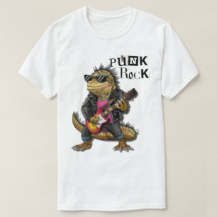 Camiseta La divertida Roca del Punk de Iguana