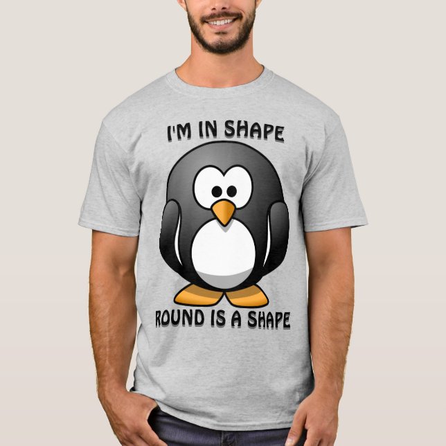 Camiseta La Divertida Ronda De Pingüino Es Un Chiste De For (Anverso)